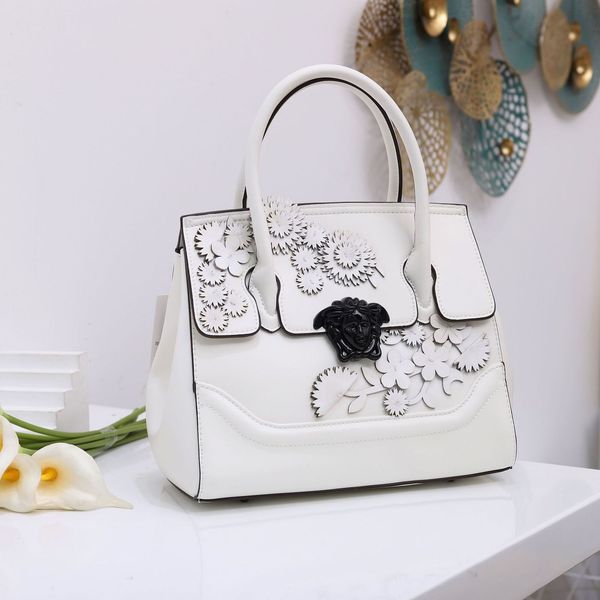 

2020pu hand-held messenger women's flower bag handbags