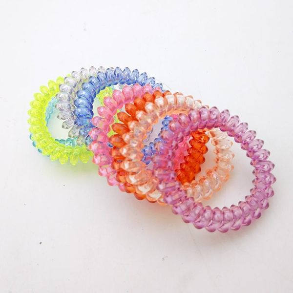 

spring gum clear candy телефонные проволоки эластичные полосы волос для галстуки для стяжки для волос резиновые jllggr ffshop2001, Silver