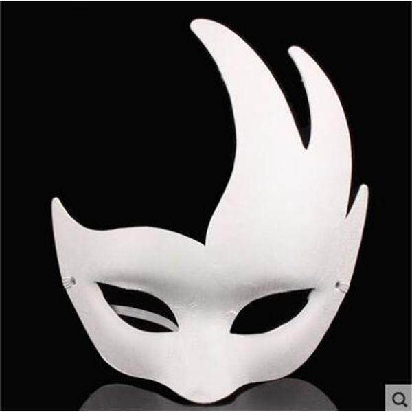 

factoryamiipaper wholesale-10pcs/lot white unpainted face plain/blank pulp version mask diy masquerade masque ing