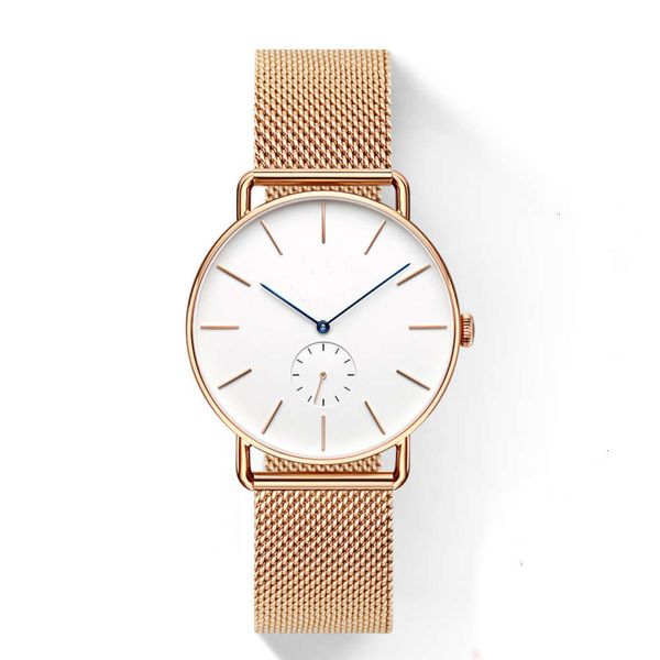 

watch business automatic classic quartz men's label leisure 2021, Slivery;brown