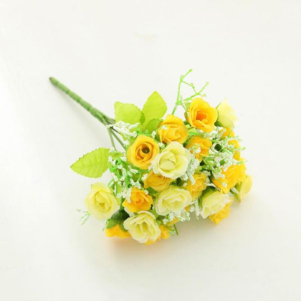 

2020 artificial flower rose small rose 7 fork small bud home flower arrangement home l table wedding decoration