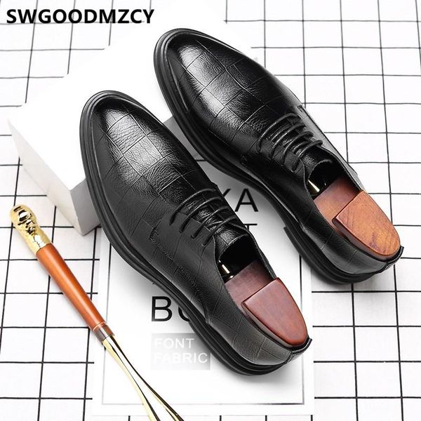

mens formal shoes genuine leather designer shoes men italian men shoe fashion sapato oxford masculino zapatillas para hombre, Black