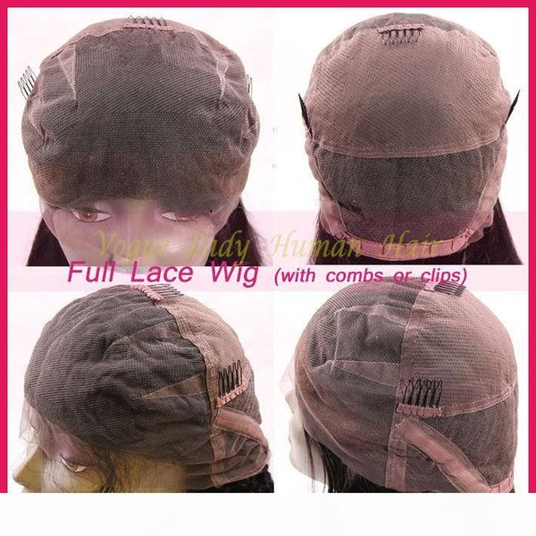 

lace front human hair wigs loose wave brazilian glueless full lace human hair wig with baby hair grade 6a lace front wigs, Black;brown