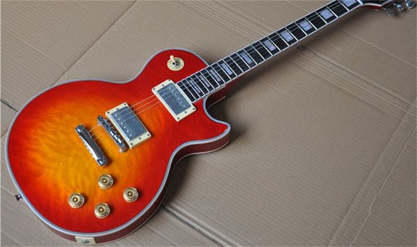 

6 strings sunburst electric guitar, delivery, support customization guitars