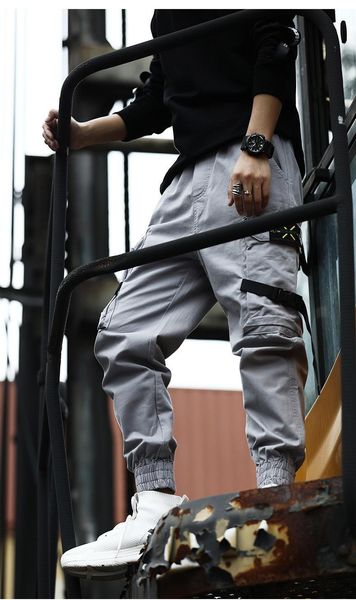

famous new arrival mens stylist pants fashion mens sweatpants men stylist streetwear jogging pants s-5xl, Black