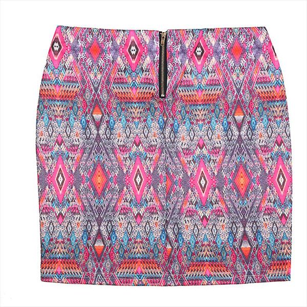 

women floral pencil midi skirts plus size  purple printed high waist pleated skater flared skirt saia, Black