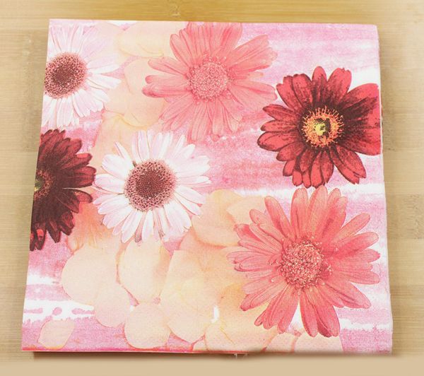 

color printing napkins flower series no fragrance native wood pulp party decoration paper restaurant supplies high-grade napkins