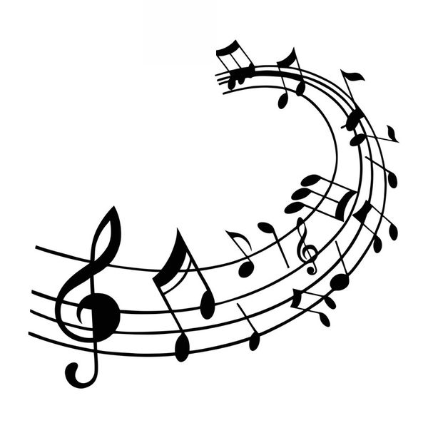 

personalized treble clef car stickers motorcycle art stickers decals suitable for various models black/white, 22cm*20cm