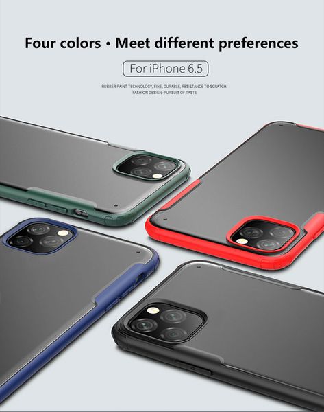 

pc matte tpu case cover for iphone 11 12 pro max x xs max xr 8 7 plus shockproof feel comfortable