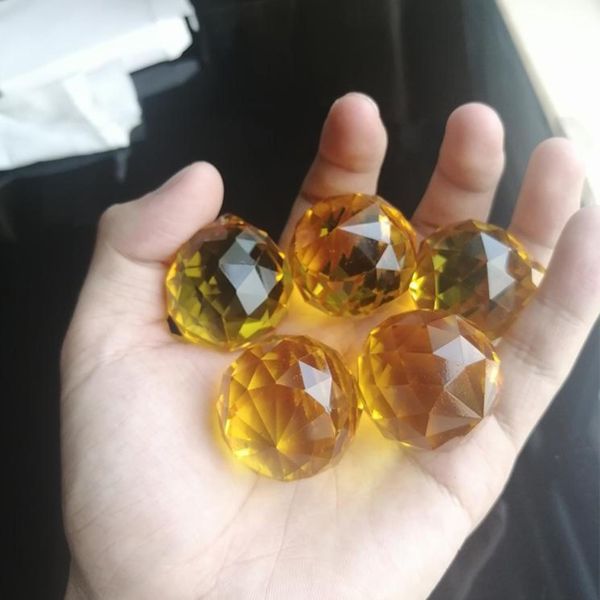 

10pcs 30mm color crystals ball diy crystal pendants for chandeliers accessories glass suncatcher crystal prisms lamp parts decor h qylgrk