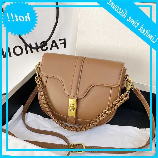 

2021 new saddle texture women's early spring korean single shoulder messenger bag