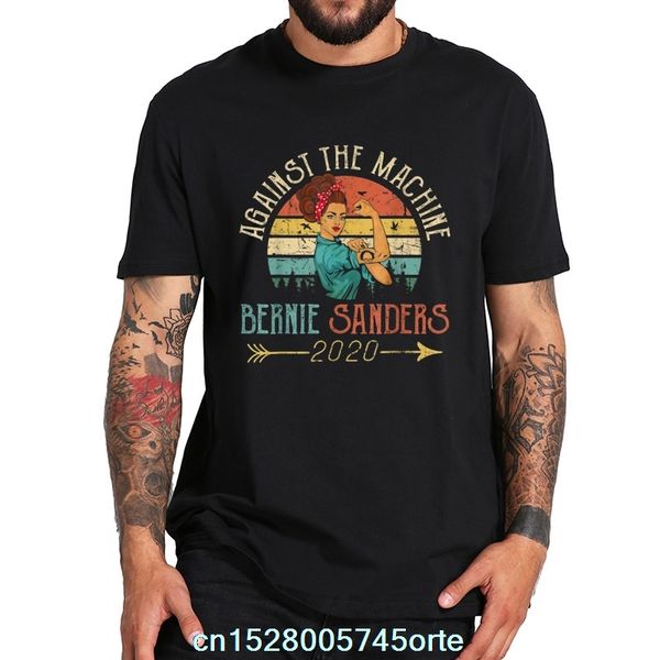 

against the machine bernie sanders t shirt supporters retro graphic tshirt casual crew neck camenist sport hooded sweatshirt hoodie