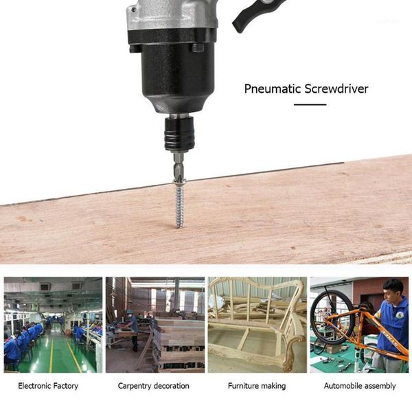 

6000rpm 1/4 impact driver power tool cordless drill pneumatic screwdriver connector industrial air screw driver tools1