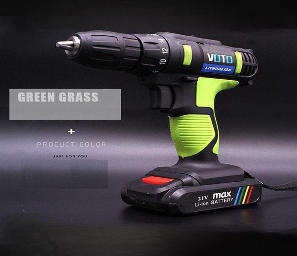 

21v литий-ионная дрель электрическая wireless молоток крутящий момент 18 скорость питания драйвера 2000mah отвертка аккумуляторные bbytdr ho