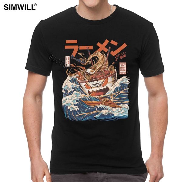 

sport 2019 fashion japanese harajuku t-shirt men summer hip hop t shirt noodle ship cartoon ramen streetwear tshirt cotton casual tee