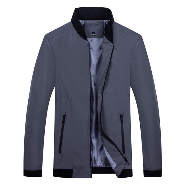 

2021 the new spring summer fine casual men's business turtleneck windproof jacket outwear windbreakers 3vg3, Black;brown