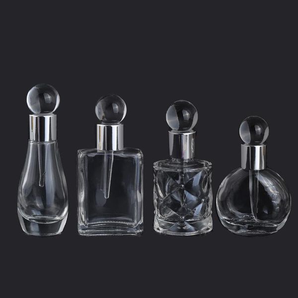 

storage bottles & jars mub-12ml/13ml/17mlmini portable refillable glass perfume bottle for essential oil empty case with dropper