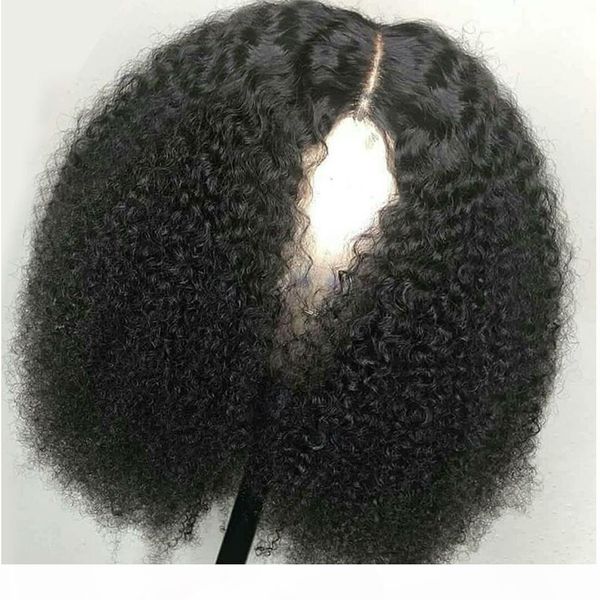 

brazilian afro kinky curly lace frontal wigs pre plucked for black women 150 density 13x4 remy lace front human hair wigs