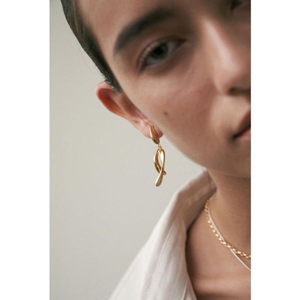 

fashion punk metal pendant ins gold silver plated online celebrity cross earrings women french retro design earrings jewelry y11