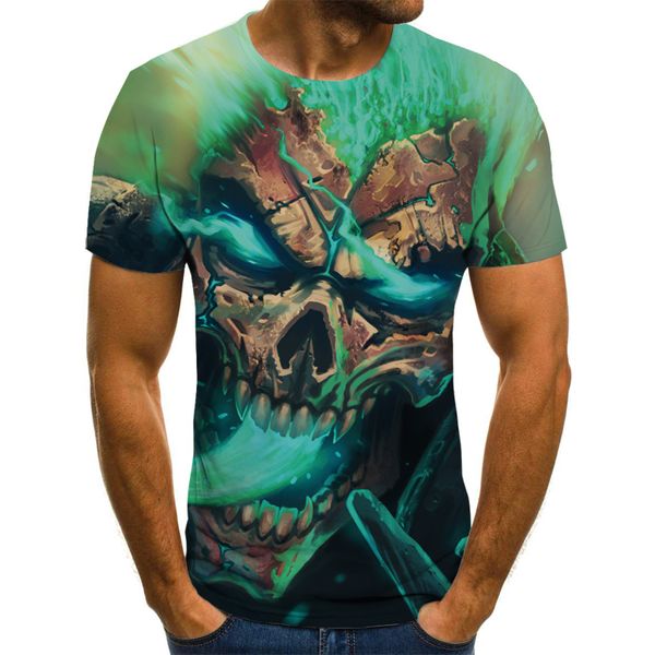 

new printed skull summer for 3d print shirts hentai aesthetic kawaii men clothing