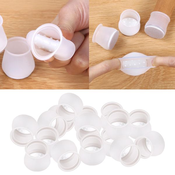 

16pcs ножка стула чехлы, войлок bottom мягкой силиконовой мебель foot protector колодки, свободное перемещение панелей ножки стола, табурет