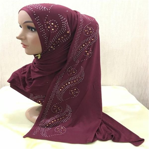 

scarves luxury diamond hijab woman scarf muslim girls headwear outdoor cloth stretchy shawl, Blue;gray