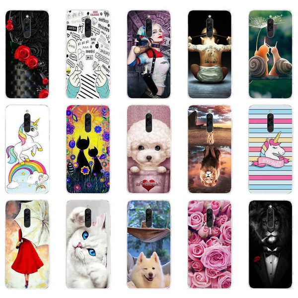 

силиконовый чехол для случаев xiaomi полных защитной крышки мягкой tpu назад на реом бампер hongmi 8 телефона мешок оболочки коке кошке