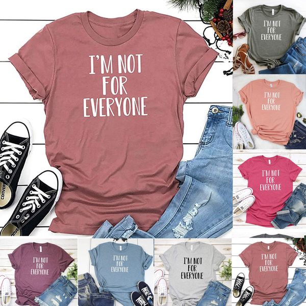 

2021 summer new letter print short sleeve women's t-shirt, Black;brown