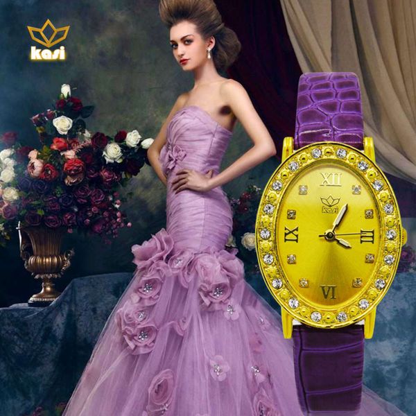 

watch women's watch alloy fashion belt quartz luminous female watch, Slivery;brown