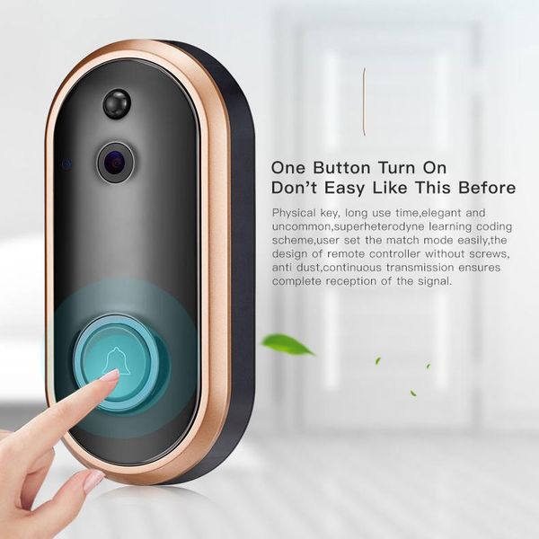 

box cameras m6 hd 1080p ultra low-power intercom doorbell fast push wireless connection button trigger video real-time monitoring doorbell1