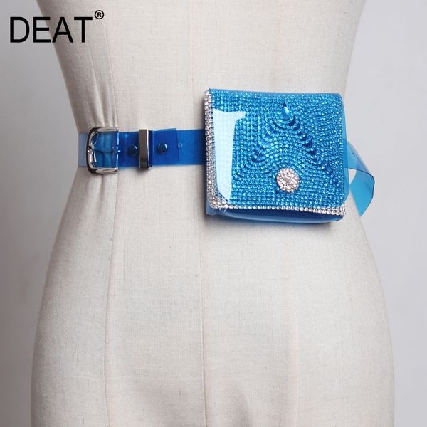 

deat] 2020 new autumn winter pvc rhinestone spllit joint transparent personality women long belt fashion tide all-match jq98 t200427, Black;brown