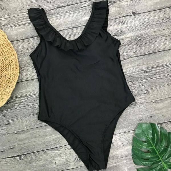 

ladies one-piece backless bikini swimsuit sizexl, White;black