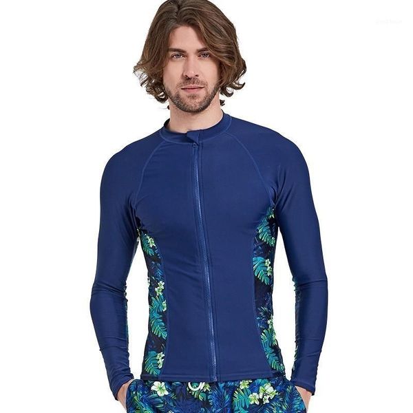 

zipper rash guard men rashguard swim shirt long sleeve swimsuit uv protection mens surf shirt swimming sailing diving sport suit1