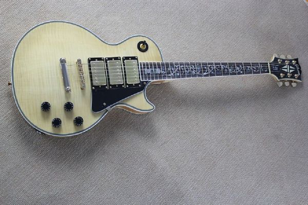 

2014 new three pickups custom electric guitar fretboard flame guitar