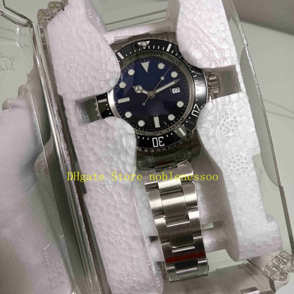 

2 color gm factory cal.3235 automatic watch 904l 126660 classic 44mm men's blue black ceramic bezel 116660 mechanical gmf bracelet watc, Slivery;brown