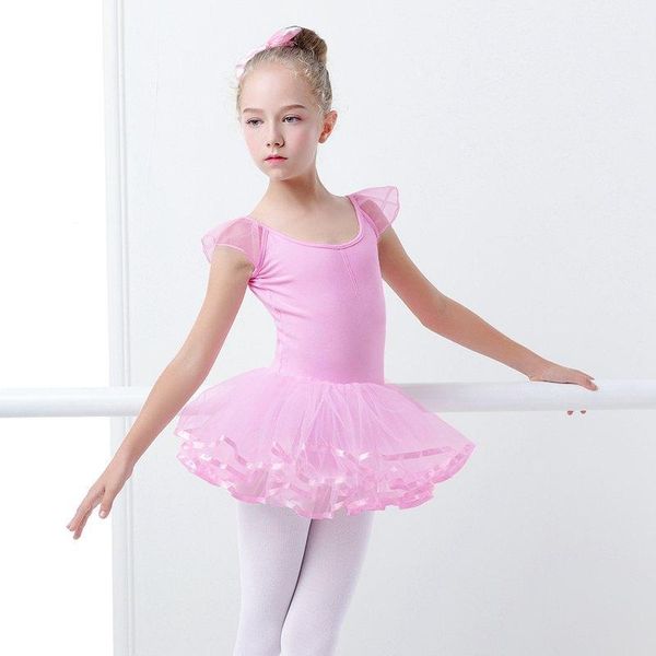 

toddler girls ballet tutu dress dance leotards pink fairy cute tutu ballet dress stage performance training dance wear1, Black;red