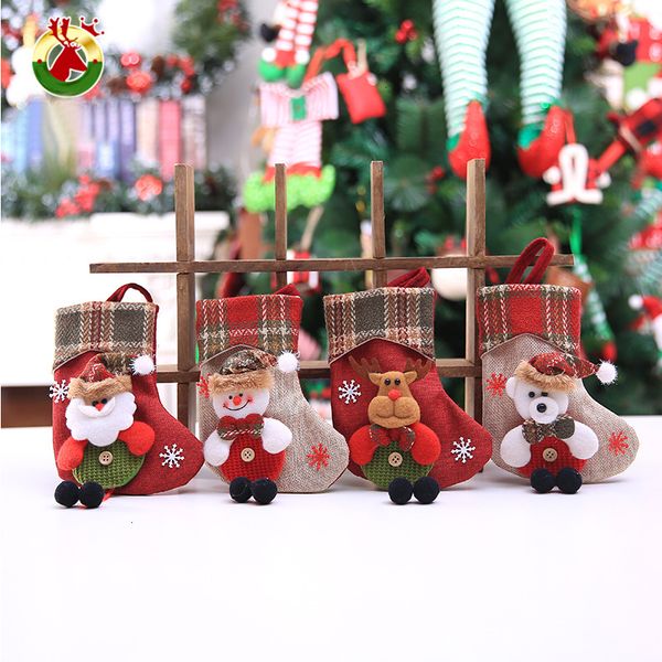 

reindeer dhl snowman shiiping santa stockings 3d xmas stocks for christmas tree fireplace hanging pa