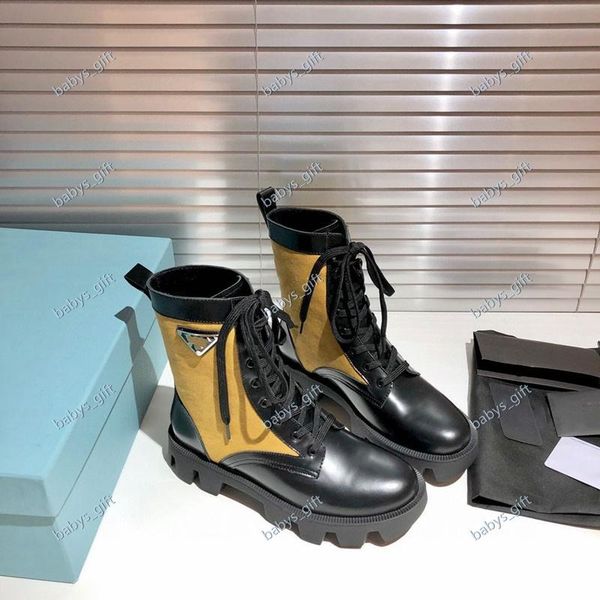 

2021new products fashion design women's shoes fashion british boots round toe martin boots patent leather thick bottom round toes size, Black