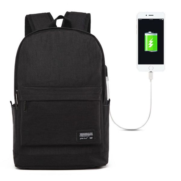 

universal multi-function oxford cloth lapshoulders bag backpack with external usb charging port size 45x31x16cm for 156 inch and below