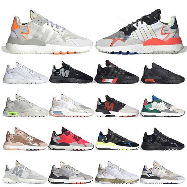 

triple black nite jogger reflective xeno mens running shoes grey six collegiate green clear mint m bred men women sports sneakers size 36-45, White;red