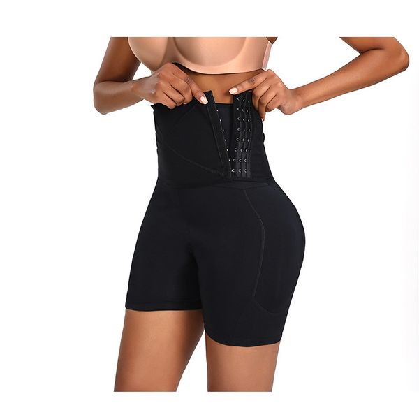 

new women's shapewear firm control seamless padded thigh slimmer high waist panties hip pads enhancer butt lifter short booster