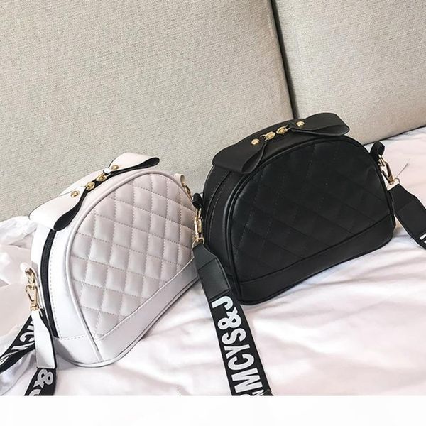 

fashion women casual girls letter shoulder strap solid color wild shell bag trend ladies wandering messenger crossbody bags 2020
