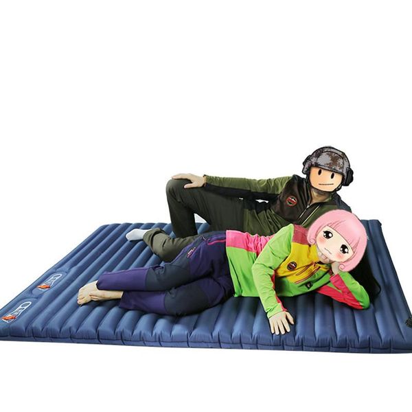 

wnnideo 2-person self-inflating camp pad mat mattress for camping, backpacking, tents