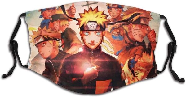 

cloth face mask washable naruto anti filter dust fabric mouth mask reusable printed a24