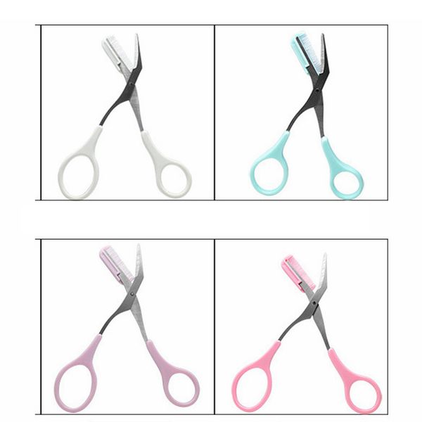 

eyebrow trimmer scissors with comb beauty cosmetic scissors girl lady make up tools