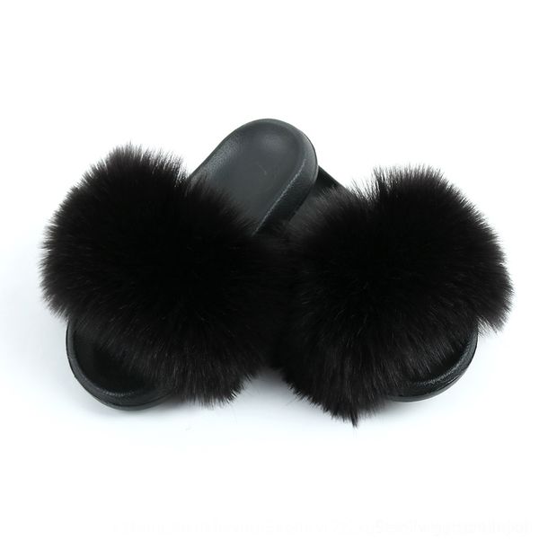 

zeu0 soft slippers shoes plush cotton floor non-slip cute indoor house slippers furry home women men shoes for bedroom, Black