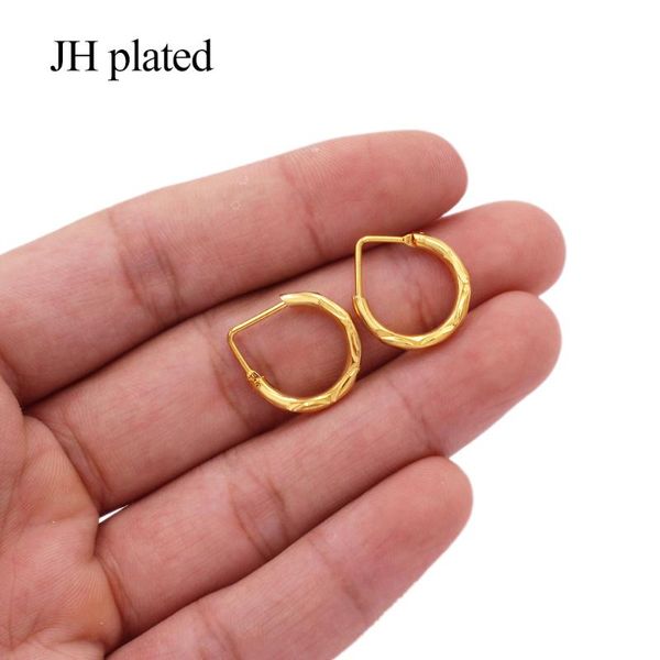 

hoop & huggie earings 24k small earrings gold piercings accesories for women's/girls color jewelry african gifts, Golden;silver