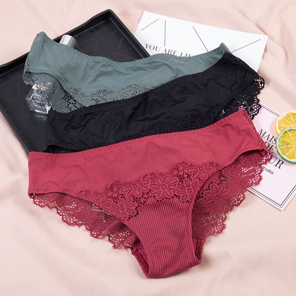 

new type of sunken strip flower lace belt jeans seamless low waist bag hip size triangle underwear, Black;pink