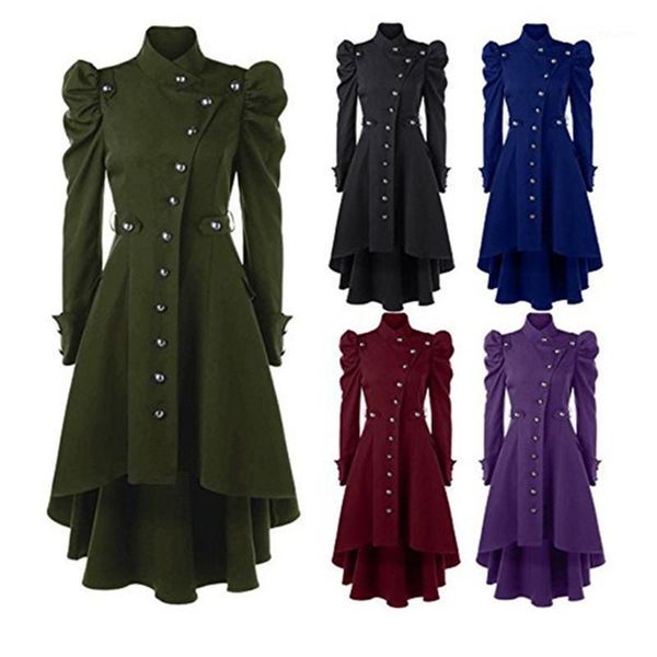 

women's windbreaker winter fashion women's coat stand-up collar slim british wind long coat women, Tan;black