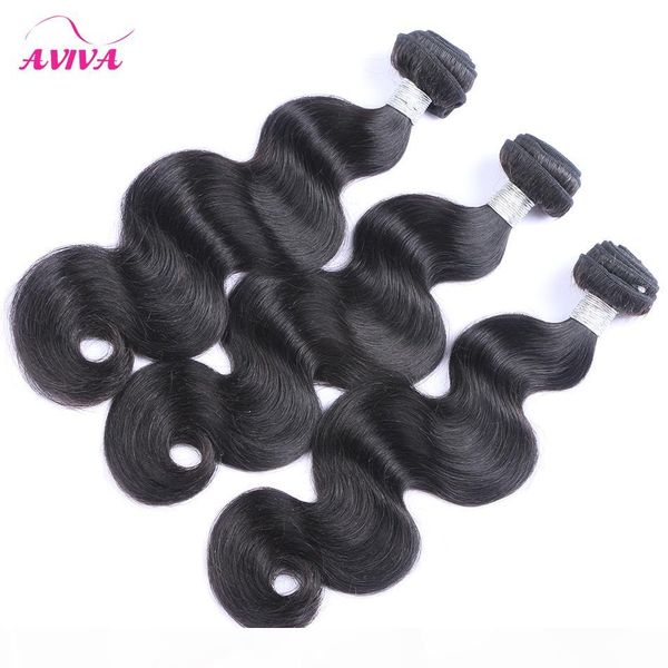 

brazilian virgin human hair weave 3 4 5 bundles body wave unprocessed peruvian malaysian indian cambodian remy hair extensions natural black
